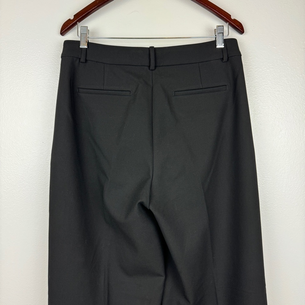 J. Crew Wide Leg Trousers Four Season Stretch Black Size 10 NWOT - Picture 6 of 9